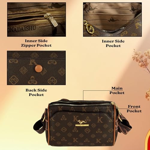 Image of Storite Women's Crossbody Sling Bag Travel Office One Side Shoulder Bag