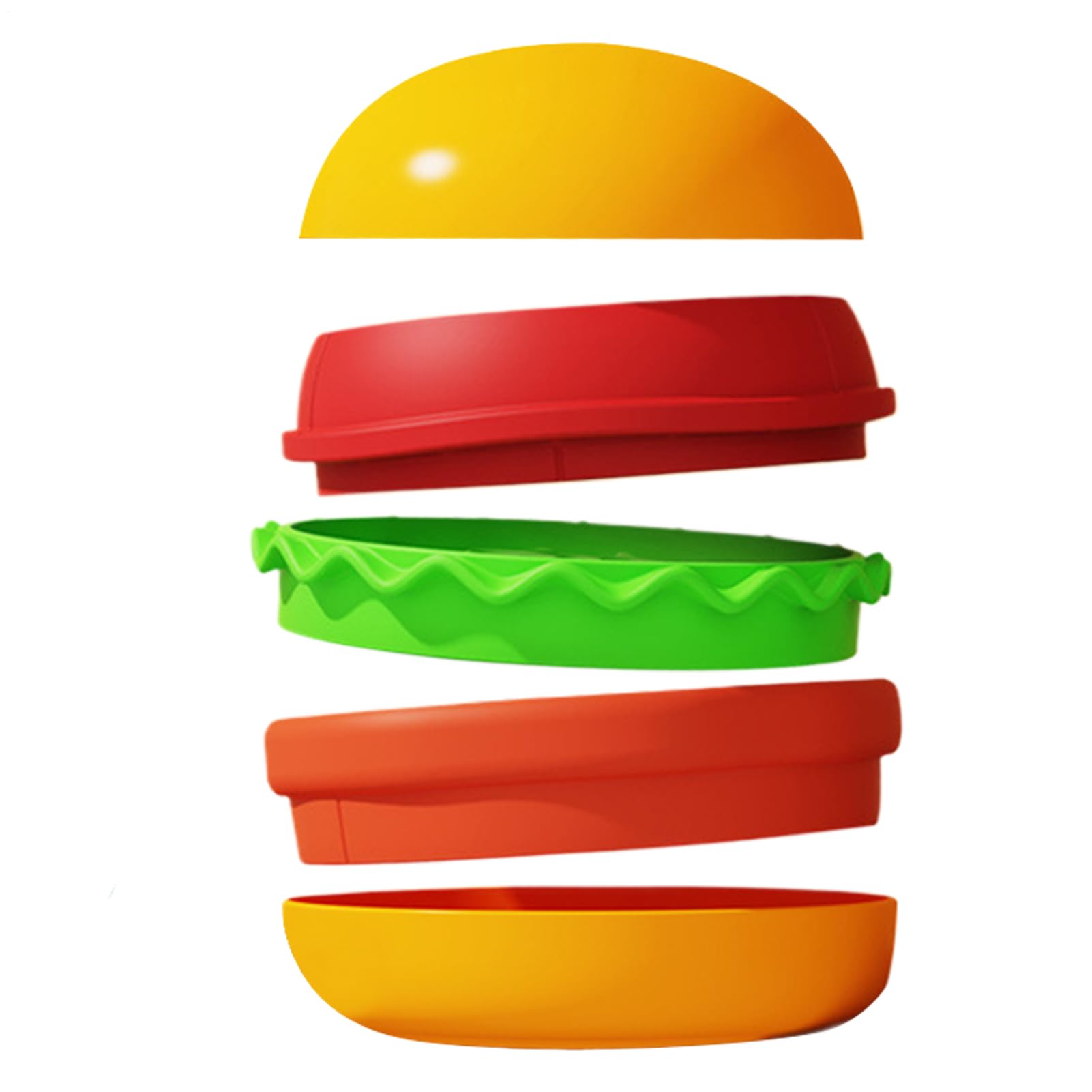 Mangiatoia lenta per gatti, design hamburger, per cani di medie dimensioni