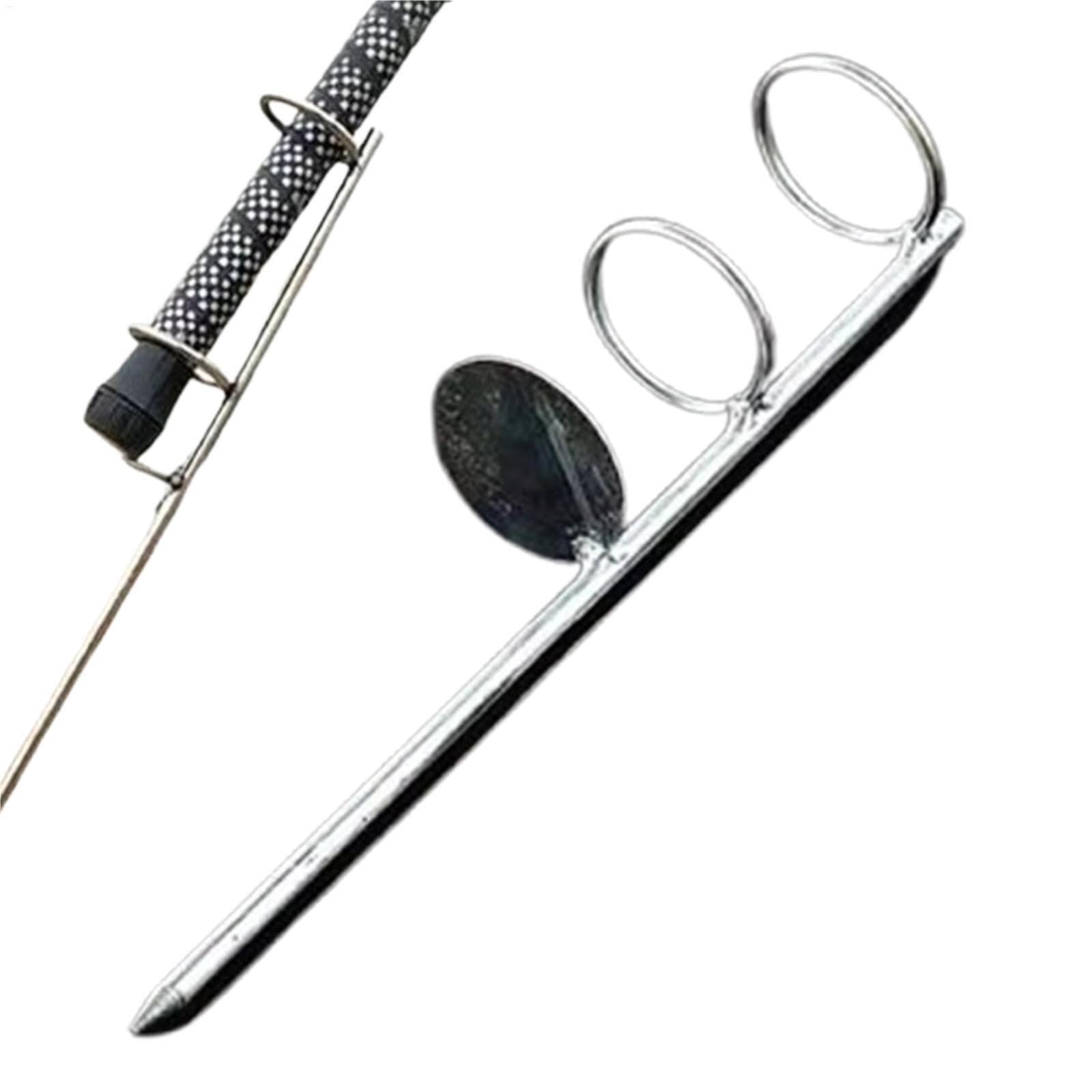 FVDZRFIE Fishing Rod Rest Sea Fishing Rod Holder Fish Rod Stand Stake Fish Pole Holder Double Rings Single Fork Fishing Tools Fishing(30CM)