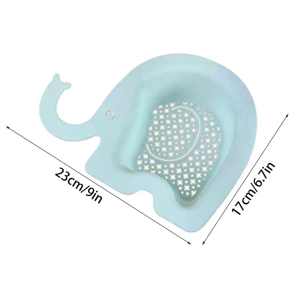 Vctitil Sink Filter Corner Shelf Sink Strainer Basket Drain Basket Drain Rack Elephant Shaped Strainer Storage Basket Drying Draining Space-saving(blue)