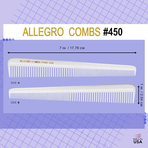Allegro Peines Tapered para Barbero 7 pulg 6 Unidades miniatura 2