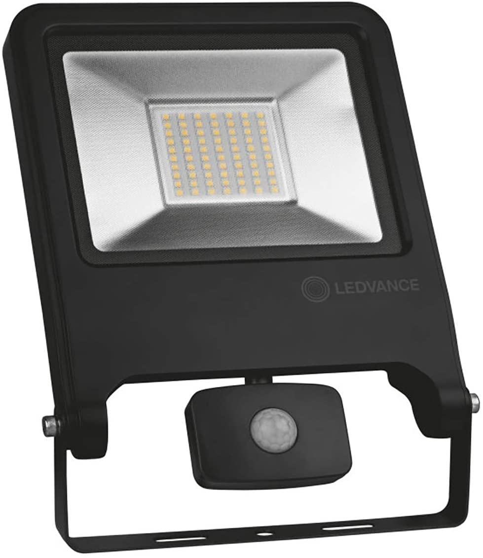 LEDVANCE Faro Proiettore Con Sensore Di Movimento 50W 4500lm Luce Naturale 4000k Corpo Nero