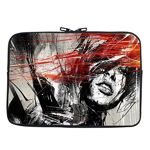 Image of TheSkinMantra Chain Laptop Sleeve Bag Compatible with Laptop /Macbooks /Chrombook /Notebook /Zbook (14.1 Inch [Chain], Spread Girl)