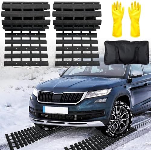 Emergency Devices 2 pcs Tire Traction Mats 39.3" (L) x 10.8" (W),...