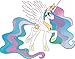 11" Princess Celestia Alicorn MLP My Little Pony Removable Peel Self Stick Adhesive Vinyl Decorative Wall Decal Sticker Art Kids Room Home Decor Girl Children Bedroom Nursery 11 x 9 inches tall