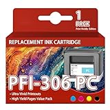 PFI-306PC High Yield Photo Cyan Ink Cartridges Compatible for Canon IPF 8400 9400 8410 9410 8410S 9410S 1 Set