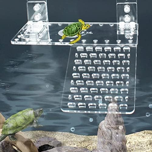 VAYINATO® Single Way Acrylic Turtle and Reptile Ramp Basking Area ...