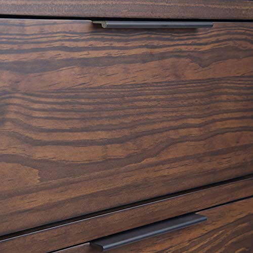 Simplihome Hollander Solid Pine Wood 54 Inch Contemporary Modern Sideboard Buffet And Wine Rack In Warm Walnut Brown Features 2 Doors, 4 Drawers And 2 Cabinets With Large Storage Spaces #TOP2