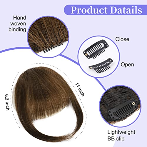 Clipe em franja para mulheres extensões de cabelo 100% humano franja de franja (franja francesa, mar