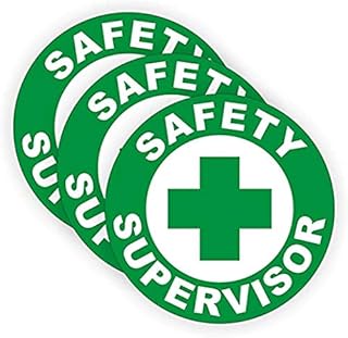 Safety Supervisor Hard Hat Sticker/Helmet Decal Label Lunch Tool Box