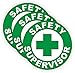 Safety Supervisor Hard Hat Sticker/Helmet Decal Label Lunch Tool Box