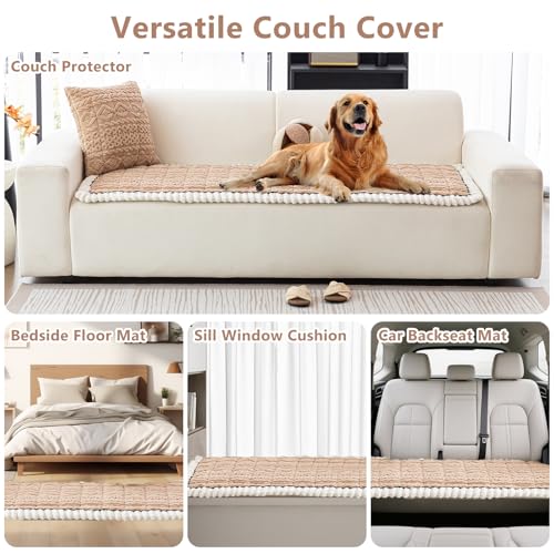 DREAMINGO Non Slip Fuzzy Couch Cover for Dogs, Washable Pet Sofa Protector - image 4