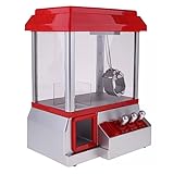 ゲームセンターで人気のキャッチャーが自宅で楽しめる 専用コイン付きでも流れて本格的なクレーンゲームが楽しめます。 中身はぬいぐるみやお菓子などお好きな物を入れてプレー出来ます。 サイズ 高さ：約34cm 幅 ：約26cm 奥行：約19cm 電源：単1電池×3（付属しません）