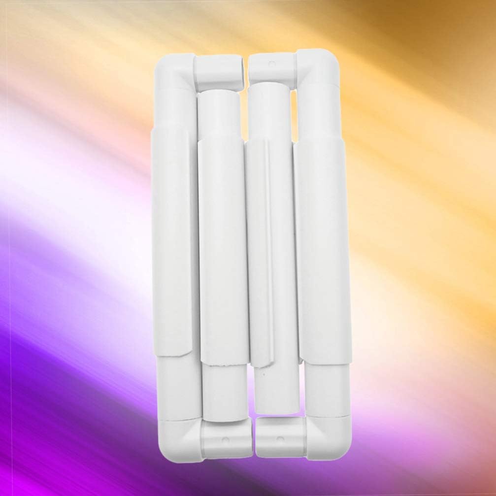 EXCEART Square Clip Frame for Embroidery and Quilting Lightweight and Easy to Assemble Clamp for Cross- and Painting Use