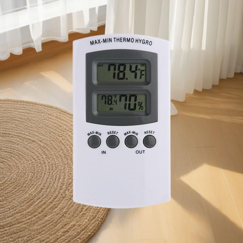 Indoor Temperature Humidity Meter Outdoor Greenhouse Flower Plant Growth