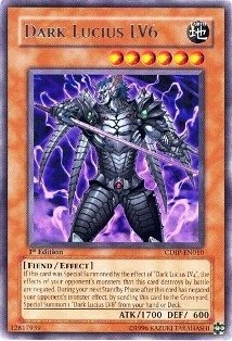 遊戯王 英語版 EU CDIP 漆黒の魔王 LV6 レリーフ 1st Amazon.com: Yu-Gi-Oh! - Dark Lucius LV6 (CDIP-EN010) - Cyberdark