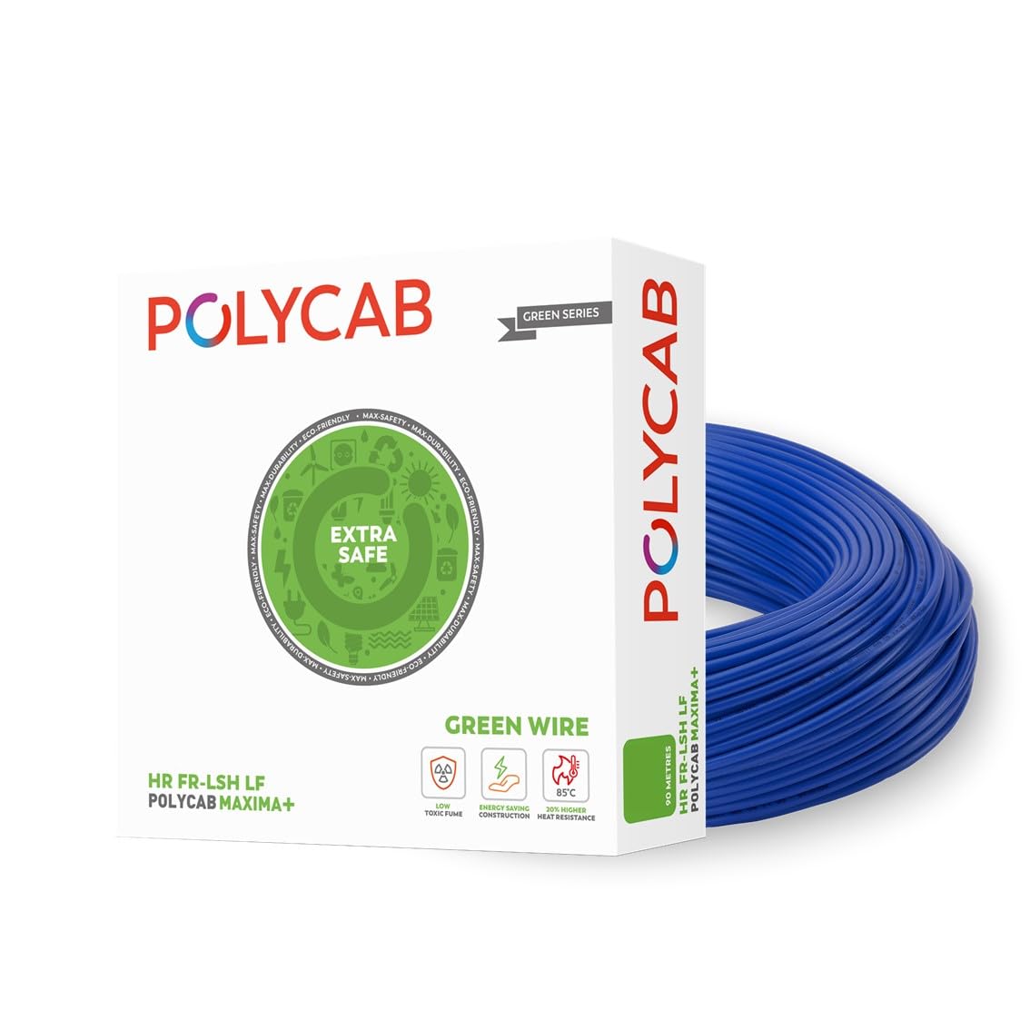Polycab Greenwire PVC Cable - 90m, 0.75sqmm -17