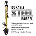 BV Bike Pump Out of Durable Steel - Bicycle Pump 160 PSI high Pressure, Bike Tire Pump 17/24 inch Smart Valve Head, Automatically Reversible Presta & Schrader, Ball Pump
