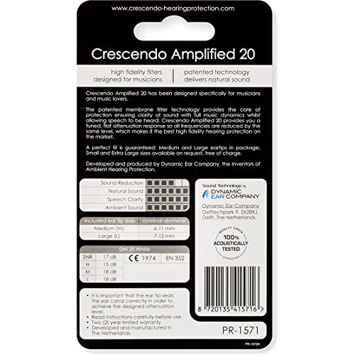 Crescendo PR-1571 PRO versterker 20 dB gehoorbescherming - Image 3
