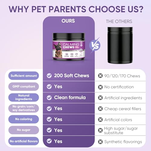 Image of Calming Chews for Dogs 90pc Dog Calming Treat and Bites with Melatonin - Anxiety and Stress Relief Treats for Dogs Puppy Sleep Aid Calm Dog with Noise,Thunder, Barking, Separation,Chewing