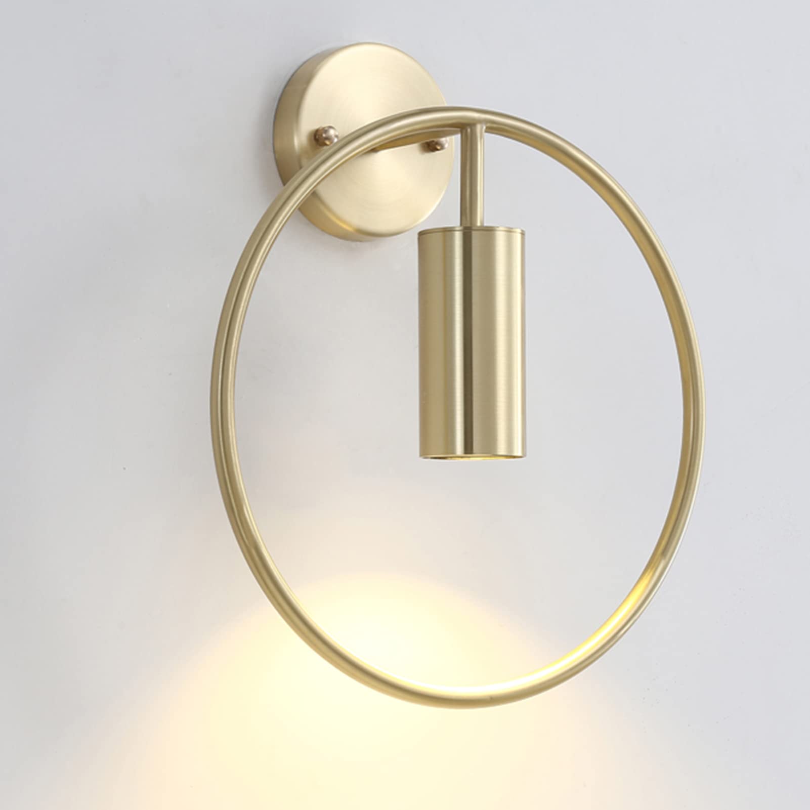 ZTCHSENZT Wall Sconces, Aisle Light Bedroom Bedside Lamp Wall Sconce, Hotel Café Corridor Clock Wall Light, Copper TV Living Room Background Wall Light for Restaurant Kitchen Hote