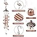 Nowpis Flamingo Wind Chimes for Outside, Decorative Wind Chimes Flamingo Gifts for Women, Memorial Windchimes Outdoors with S Hook for Patio Garden Decor, Birthday Gifts for Mom Grandma