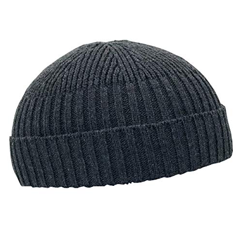 Fashion Fall Winter Knitted Hat Skull Cap Sailor Cap Cuff Beanie Vintage for Men Women