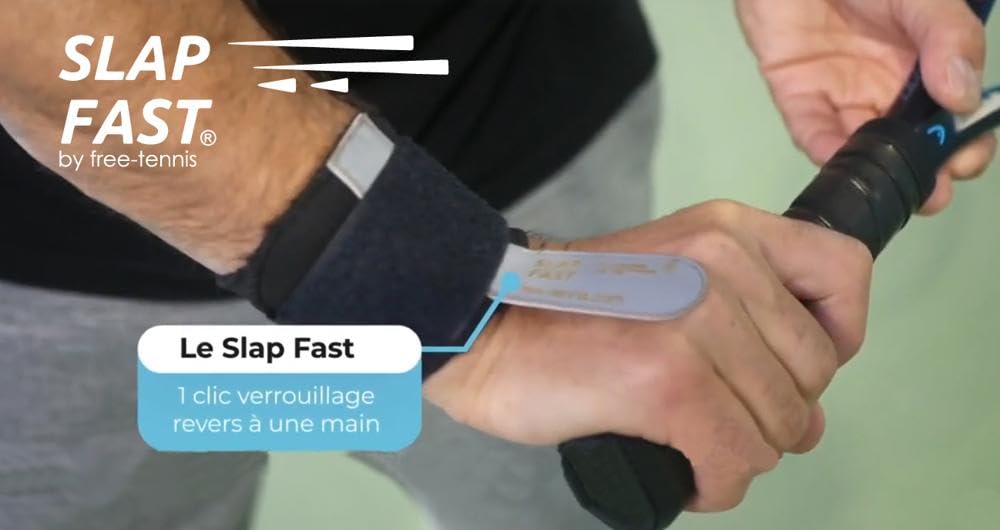 𝐬𝐥𝐚𝐩 𝐟𝐚𝐬𝐭® – Outil Pédagogique Tennis pour Fouetté, Relâchement du Poignet, Service et Timing | Entraîneur Sensoriel pour Tous Niveaux, Enfants dès 7 Ans