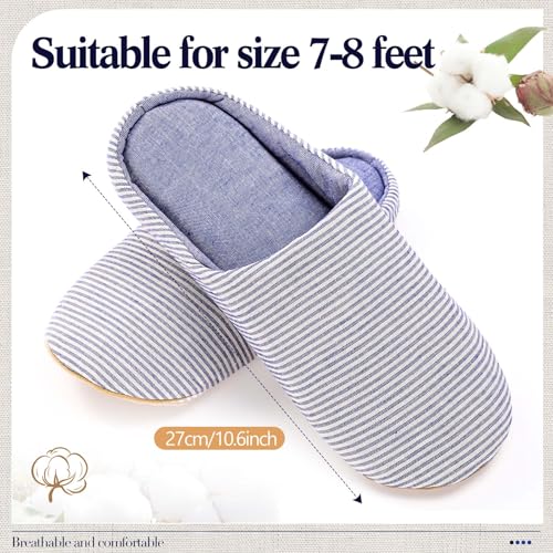 Cozypower 4 Pairs Women's Washable Slippers Cotton Foam Slippers Indoor Outdoor3