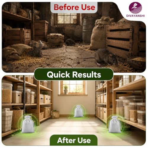 Image of Divayanshi Rat Repellent Tablets for Car Engine & Home | Peppermint Oil Mouse & Rodent Repellent | Non-Toxic Rat Deterrent for Car, Bike, Truck, Garage & Warehouse | Pack of 10