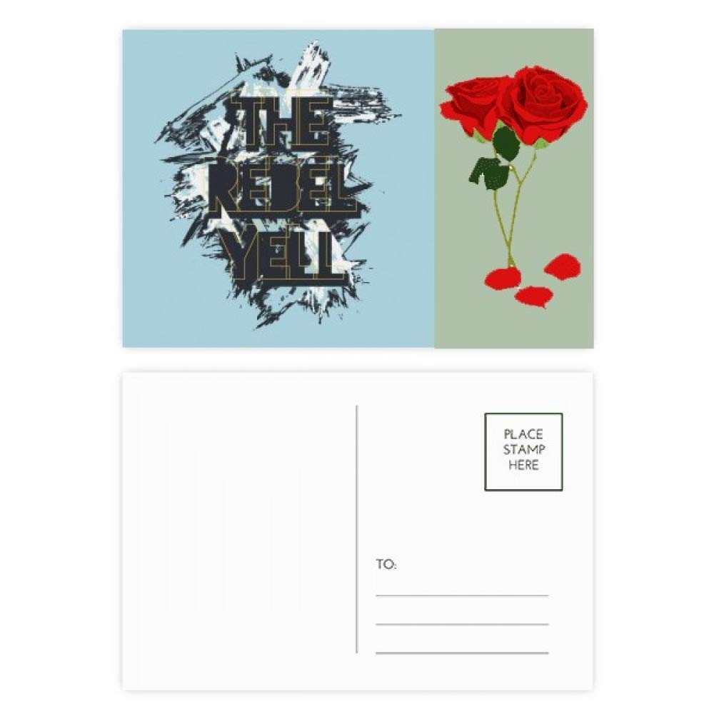 Bestchong Graffiti Street The Rebel Yell Pattern Rose Day Postcard Set Thanks Card Mailing Side 20pcs