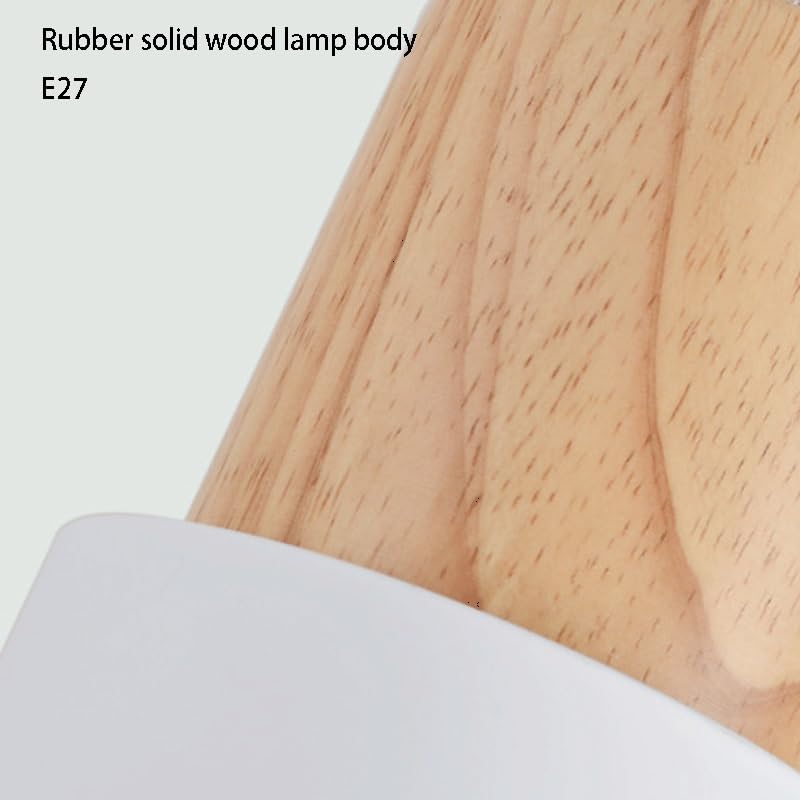 Lámpara colgante blanca moderna ajustable con base E27 para dormitorio 5