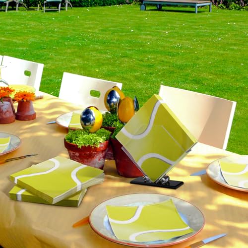 Aodaer Guardanapos de papel para tênis, 48 peças, guardanapos descartáveis de tênis, bola de tênis,