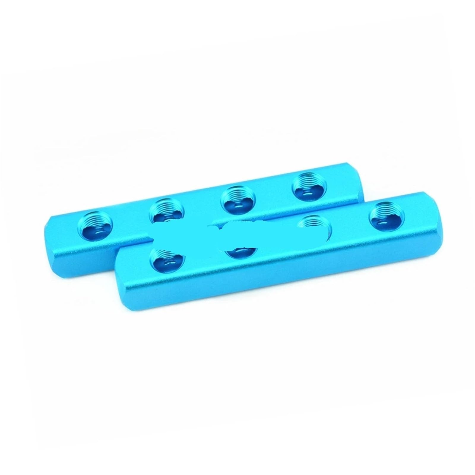 1 pz Raccordi pneumatici 1/4" Filettatura PT 2 3 4 5 6 7 8 9 vie Connettore rapido Tubo aria Collettore Blocco Splitter Blu(5Port 2Way)
