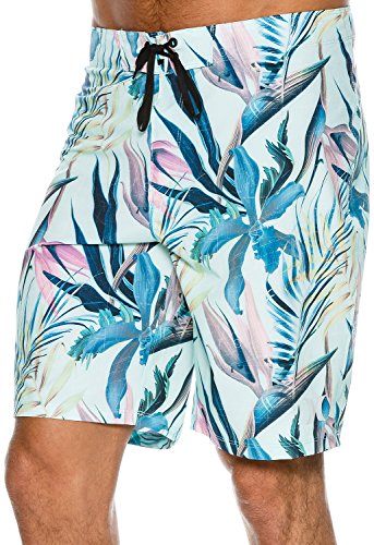 New Hurley Men's Phantom Jjf Maps Boardshort Polyester Spandex Green