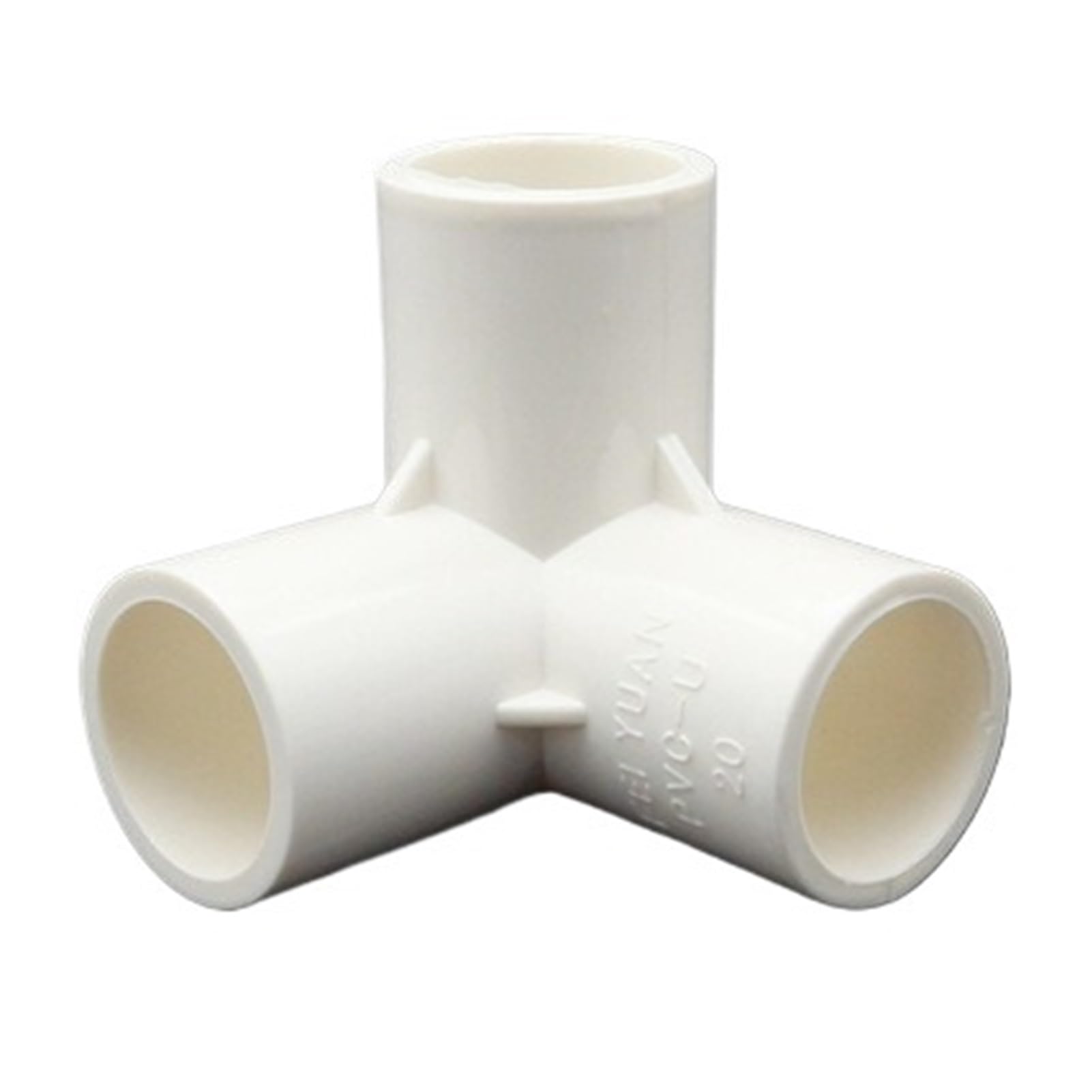 Ngpmkjnld 3 Way Pvc Pipe Adapter, Inside Diameter 20-50Mm Pvc Pipe Connector Straight Elbow Tee Water Adapter Diy 3-6 Ways(,50Mm)