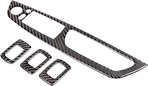 taruisixt Ajuste para BMW X5 X6 E70 E71 2008-2013 ventana botón decorativo marco adhesivo adhesivo suave fibra de carbono puerta interior accesorios taruisixt Ajuste para BMW X5 X6 E70 E71 2008-2013 ventana botón decorativo marco adhesivo adhesivo suave fibra de carbono puerta interior accesorios