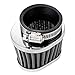 ALPHA MOTO Set of Four 54 mm (2.125 Inch) Flange Motorcycle POD Air Filter Intake Filters Cleaners Breathers Tapered High Flow Oval POD Universal Fits Bike Honda Suzuki Kawasaki Yamaha CB750 etc