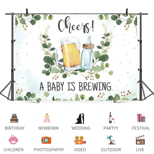 Fondo fotográfico 7x5ft para baby shower color 6 miniatura 3