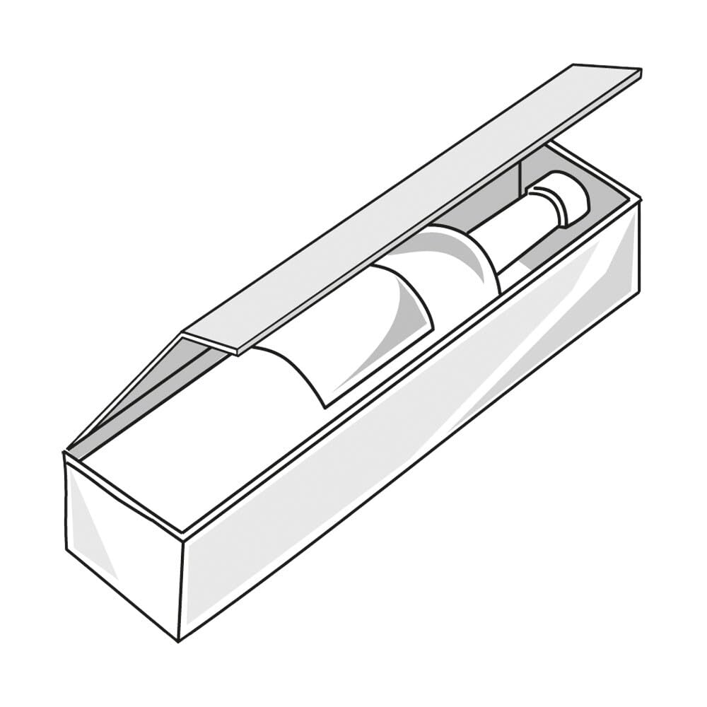 1er Weinkarton, Geschenkkarton Vintage, Holzoptik - braun, 38,5x9,2x9,5 cm, 50 Stück