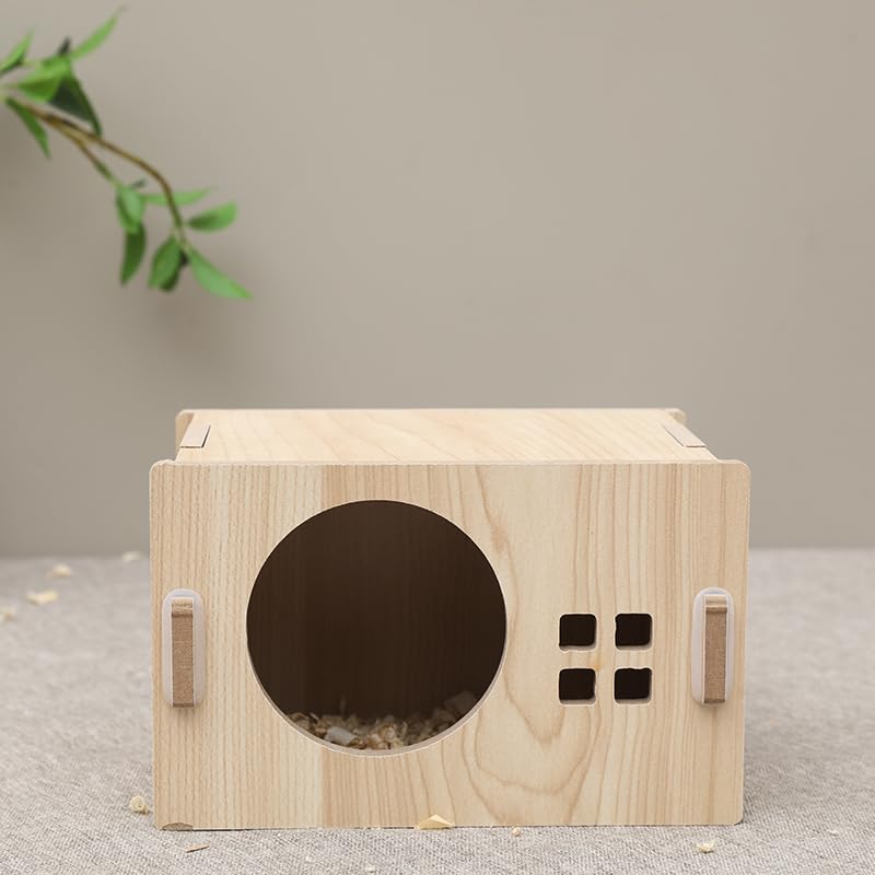 Hamster House Hamster Hideout with Spacious Perch Hidey Detachable Playhouse for Hamster Hideout Castle Tower Toys for Indoor Hamster Guinea Pig Hamster Chinchilla Gerbil ——Cloud Entrance