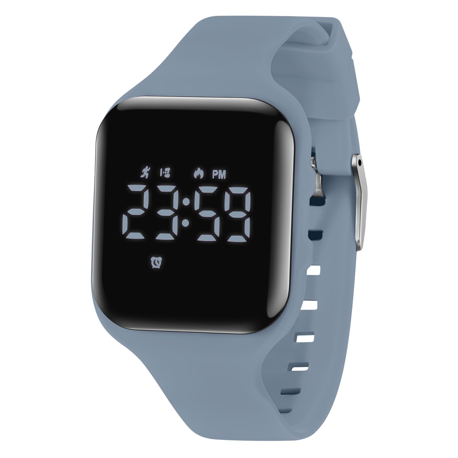 NN BEN NEVIS Reloj digital para niños y niñas, reloj deportivo con rastreador de fitness, despertador, cronómetro, sin aplicación e impermeable, reloj para niños de 5 a 12 años