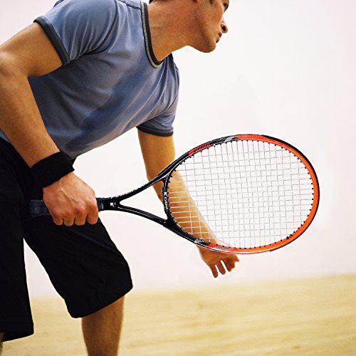 KEVENZ Adult Tennis Racket Professional Tennis Racquet Good Control Grip Strung with Cover(Orange Racket)