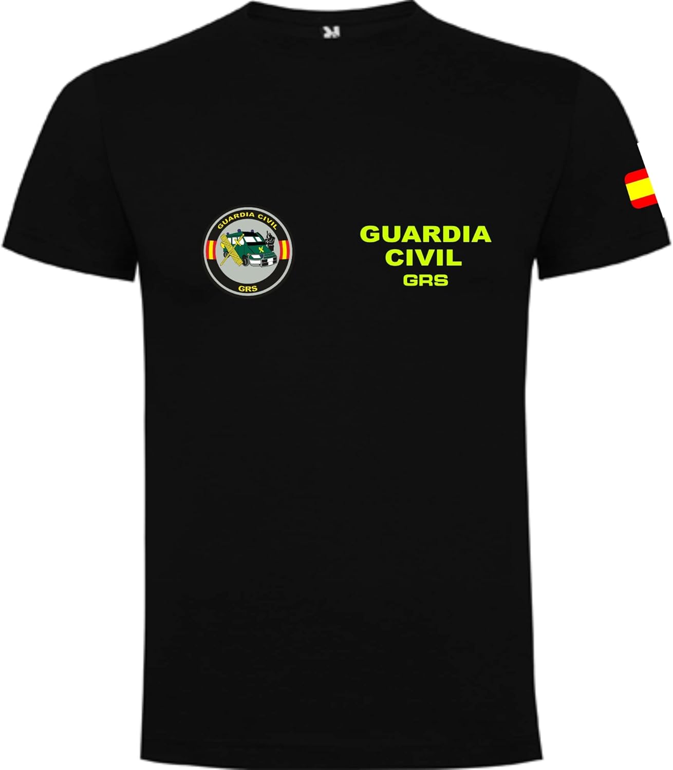Piel Cabrera Camiseta Guardia Civil GRS (Negro, M)