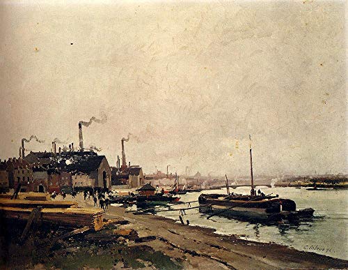 Tableaux Les Forges d'Ivry par Galien Laloue : une décoration murale d'exception pour votre bureau