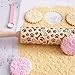 Gaufrage Rouleau À Pâtisserie Biscuits De Cuisson Pâte À Gâteau Aux Nouilles Rouleau Gravé Flocon De Neige De Rennes Pour La Pâtisserie Et La Cuisson ( Color : Paws , Rolling Pin Length : 35cm )