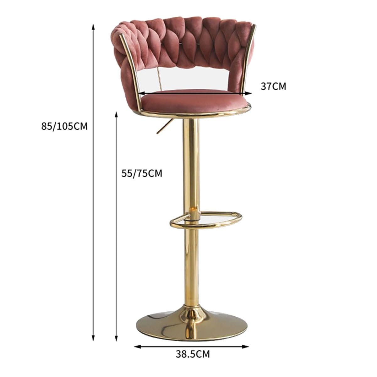 Amazon｜背もたれ椅子 回転バーチェア カウンターの高さを調節できる