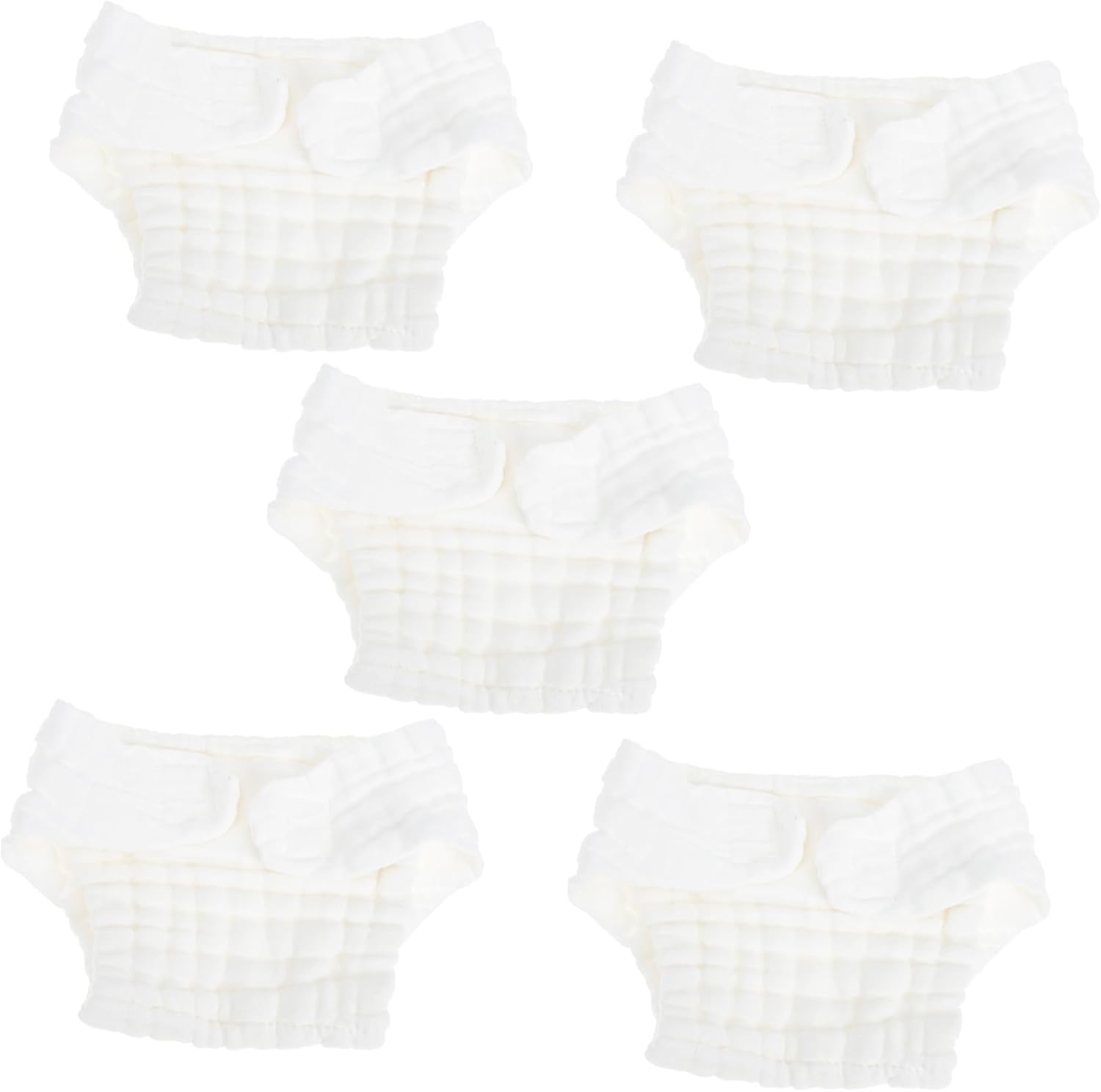 5pcs Reusable Cloth Diapers for Newborns Soft and Breathable Washable Diapers Portable and Skin Friendly Design for Months