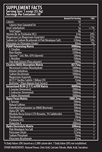 Titan Nutrition Kre-Ex Pre Workout Powder, 30 Servings - Creatine, Bcaas, Nitric Oxide & More, For Bodybuilding, Performance, & Recovery - Energy, Stamina, Focus, Pump & Endurance - Cherry Limeade #TOP1