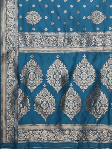 Image of AKHILAM Women's Georgette Embellished Designer Saree With Unstitched Blouse Piece